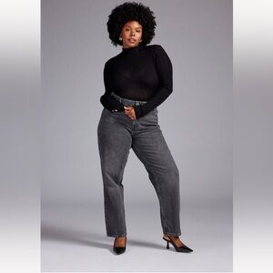 H&M Tapered Regular Jeans Dark Gray Size 12